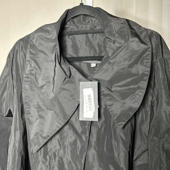 Bryn Walker Lightweight Jacket Asymmetrical Pointed Collar Grace Memory Size XL - Picture 3 of 10